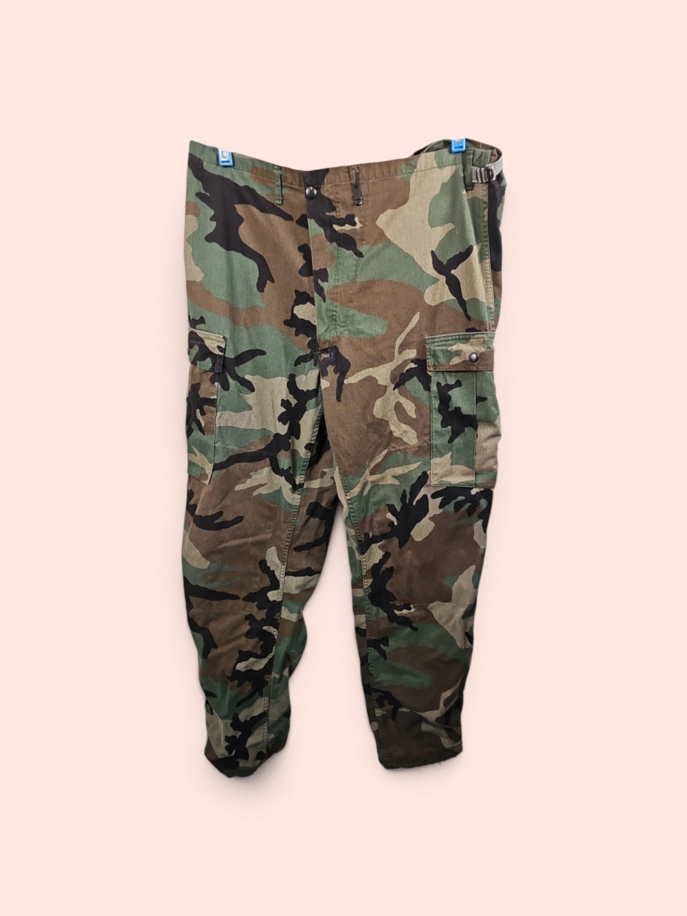 U.S. Army Camo Cargo Pants - Green, Brown, Black Waist 20 Inches Length 42 Inch